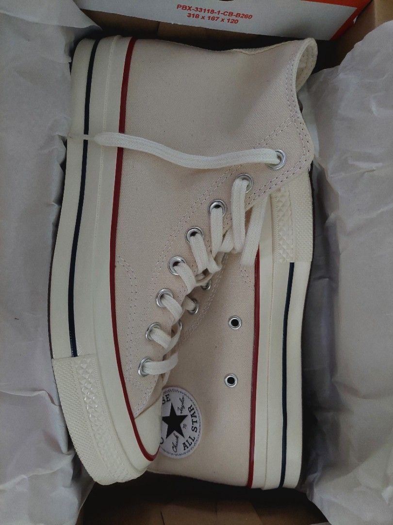 Converse Chuck 70 Parchment UK 7 25.5cm Men s Fashion Footwear Sneakers on Carousell