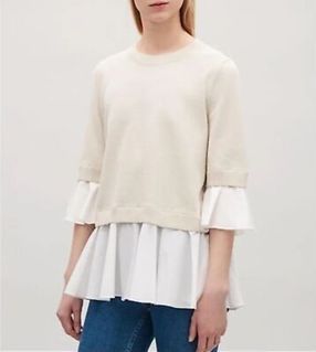 COS MAXI 3/3 Sleeve Knitted Top