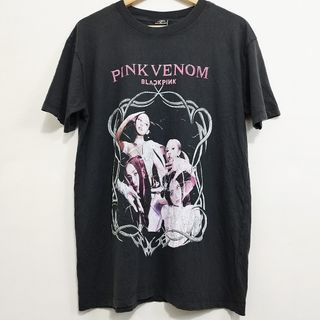 Cotton On x T-bar - Black Pink - Pink Venom - Stone Wash T-shirt - Crewneck Short Sleeve -Top Casual