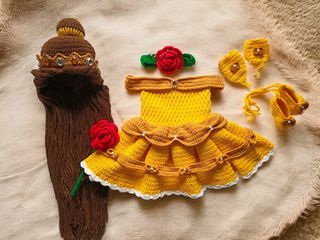 Crochet belle costume