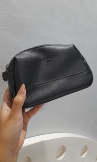 diptyque black leather pouch