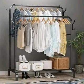 Double clothes rack