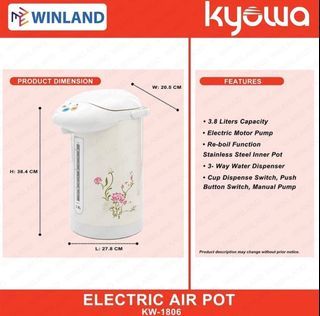 Kyowa Electric Airpot  (3.8 liters capacity)