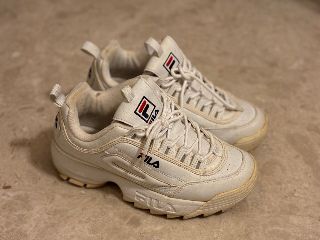Fila Disruptor White Size US 6T 245MM Women s Fashion Footwear Sneakers on Carousell