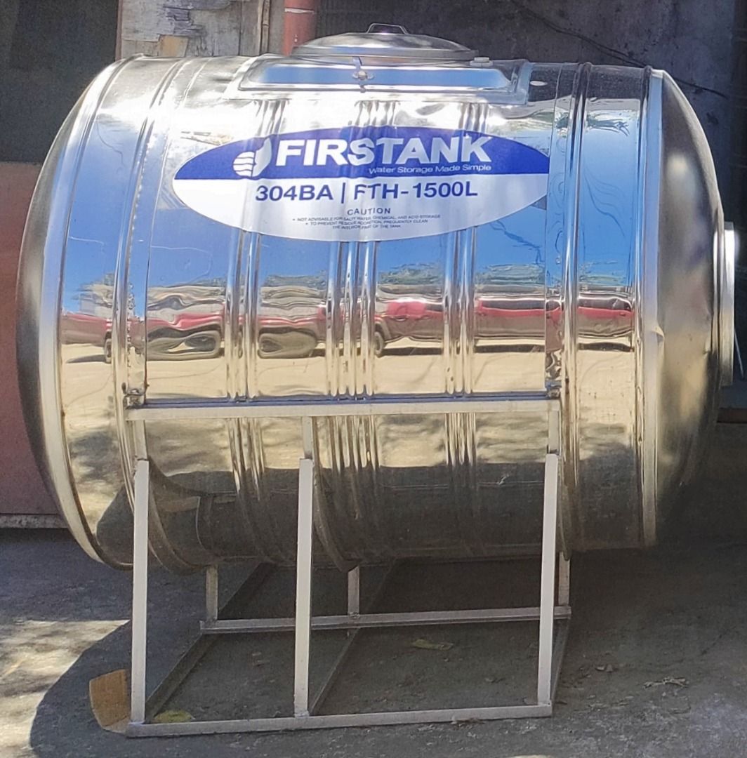 Firstank 1500L Stainless Steel Water Storage Tank, Commercial ...