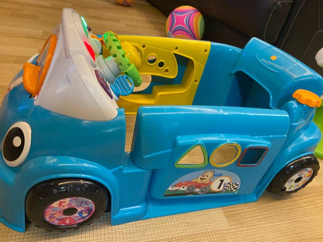 Fisher Price Laugh Learn Crawl Around Car Blue Pink Red Activity PlayStation Leapfrog Little Tikes Vtech Ride On Hobbies Toys Toys Games on Carousell