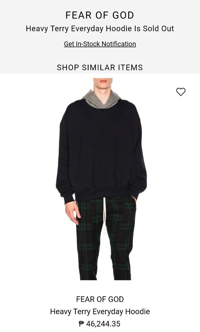 Heavy terry everyday hoodie deals