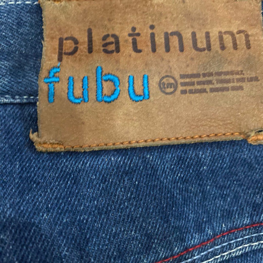 Fubu Platinum X Fat Albert Ori Jorts Y2K JNCO, Men's Fashion