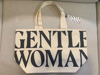 GENTLEWOMAN White Canvas Tote Bag