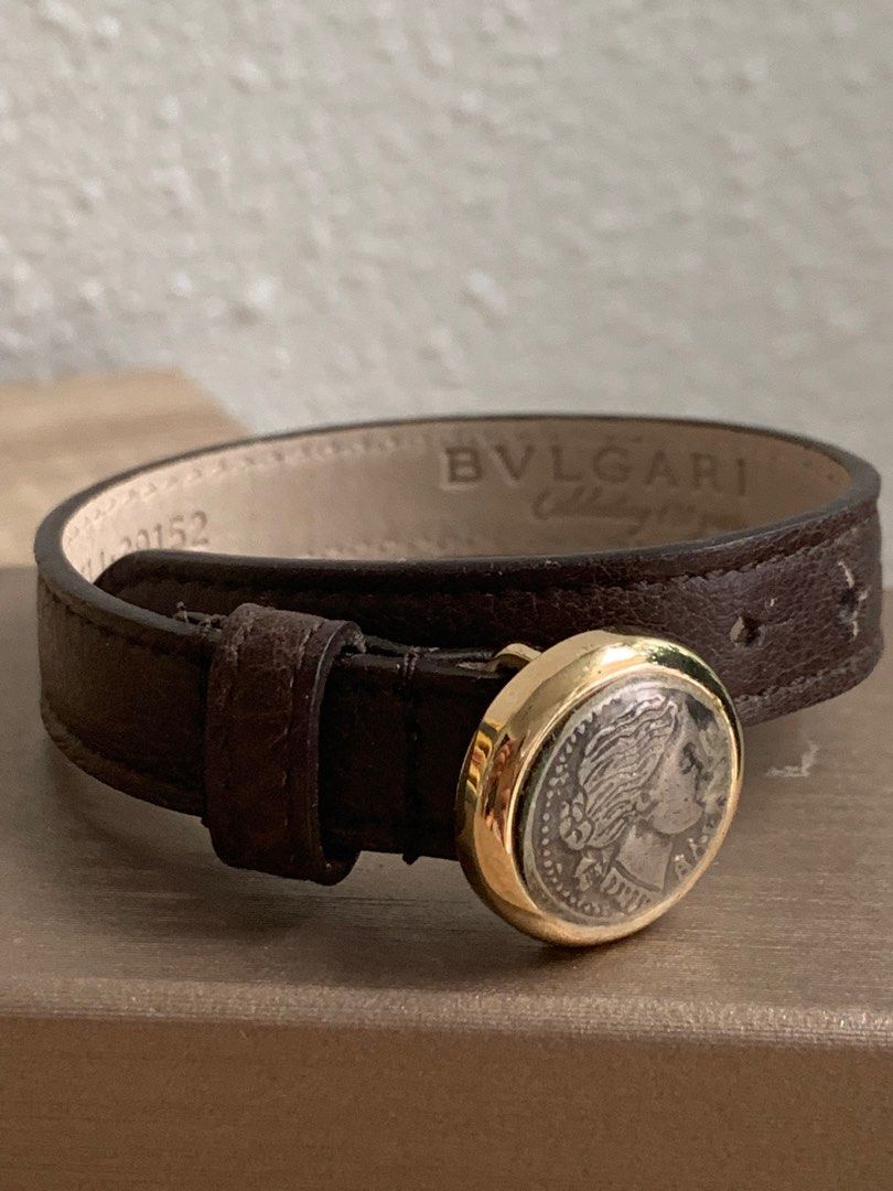 Genuine BVLGARI Leather bracelet Luxury Accessories on Carousell