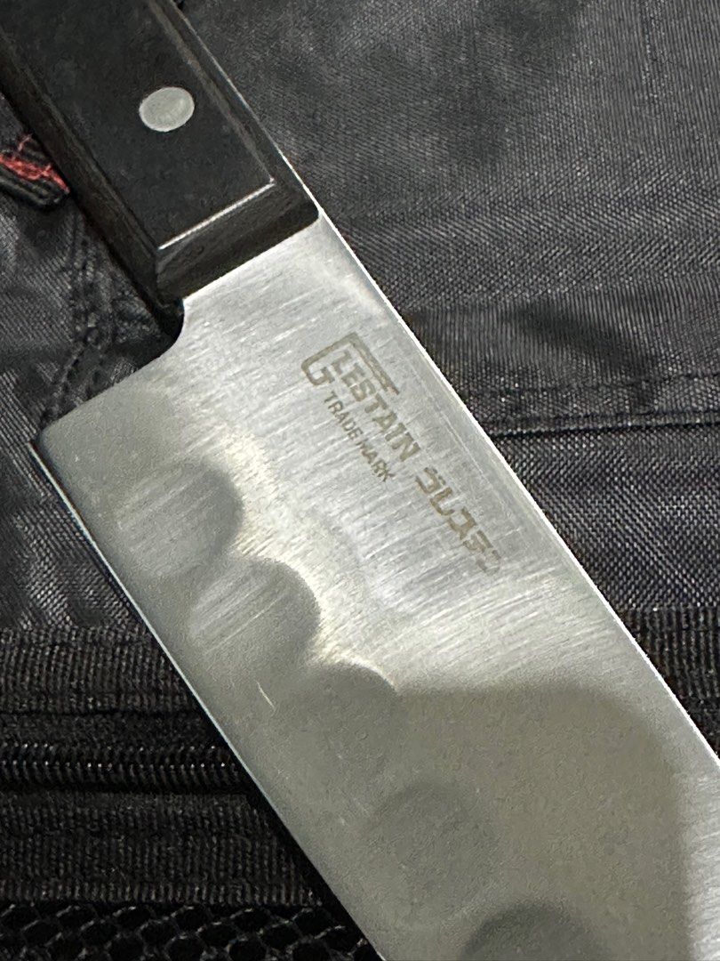 Glestain Santoku Knife (Category: Knives & Chopping Boards) located in Manila. Submitted by nachonacho31 (Listing ID 1310757418, Image 2). Description: Glestain Santoku Payment via BDO or Gcash Location - South Caloocan Thanks.