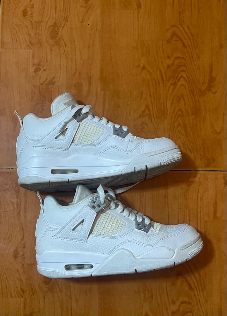 Authentic GS Air Jordan 4 Retro Pure Money, Men's Fashion, Footwear ...