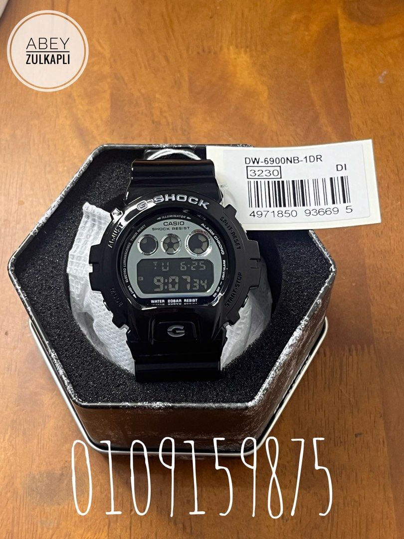 Gshock original DW6900NB1 new item DW 6900NB 1DR