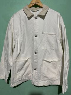 GU Cream Denim Overshirt