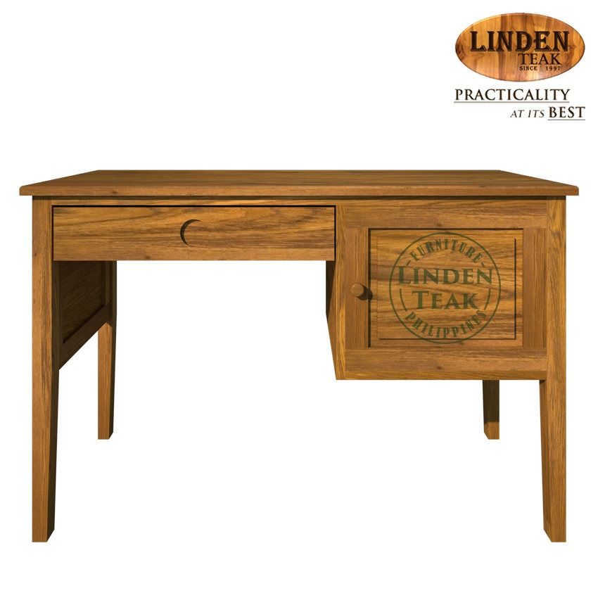 Handcrafted Solid Teak Wood Single and Drawer Table Furniture