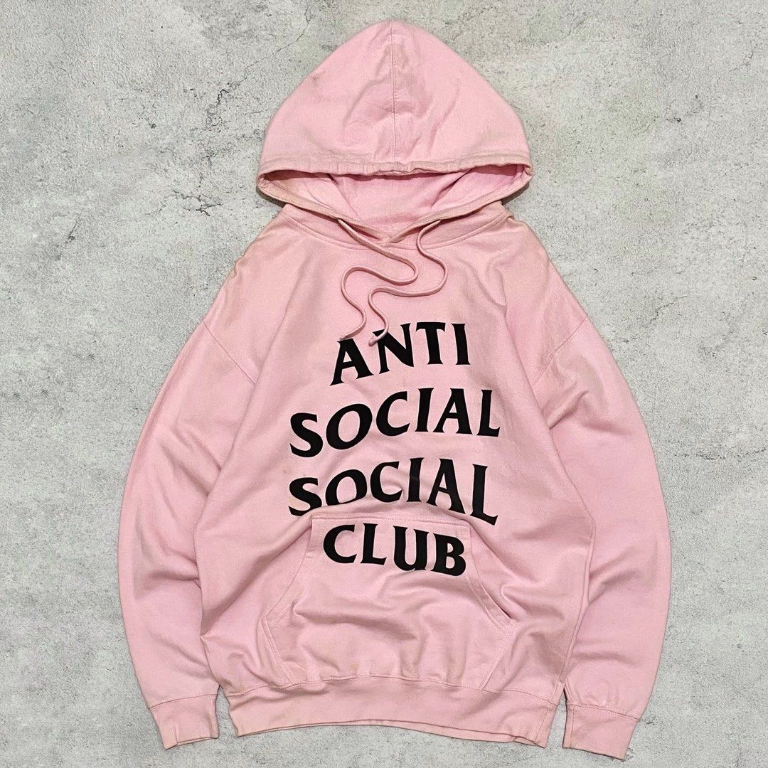 Anti social social pink hoodie discount