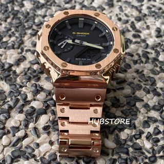 HUBSTORE 卡西歐 CASIO G-Shock GSHOCK 農家橡樹 皇家橡樹 八角行針 200米防水 Casioak GA2100 GA-2100 GA-2100-1 GA-2100-1A GA-2100-1A1 銅黑色 有現貨64204783185153110