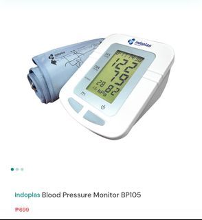 Indoplas Blood Pressure Monitor Brand New