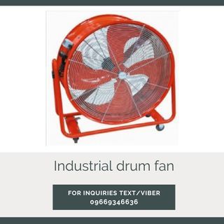 Industrial drum fan