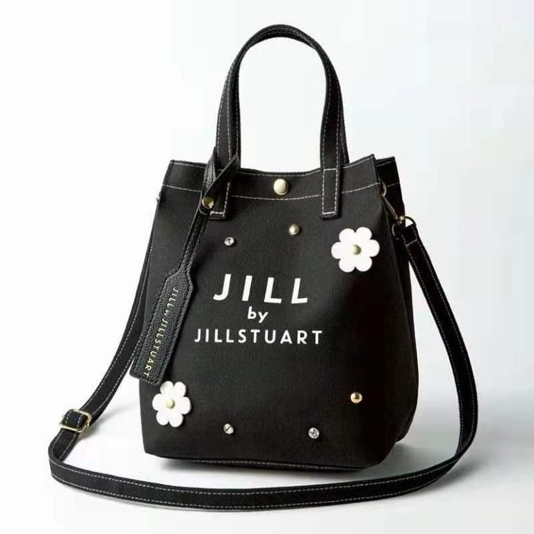 Instock JILL by Jill Stuart 2 Way Flower Shoulder Bag Sling or Hand Carry Black Off White ASC3431 Japanese Magazine GWP FREE Post Women s Fashion Bags Wallets Tote Bags on Carousell