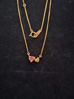 K18 YELLOW GOLD CENTERED CHAIN 16 INCHES