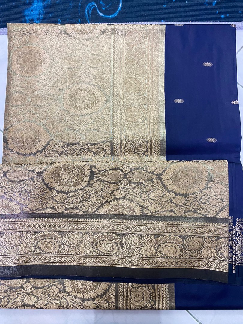 Kain sari original dari India ala songket 6 meters Women s Fashion Muslimah Fashion Baju Kurung sets on Carousell
