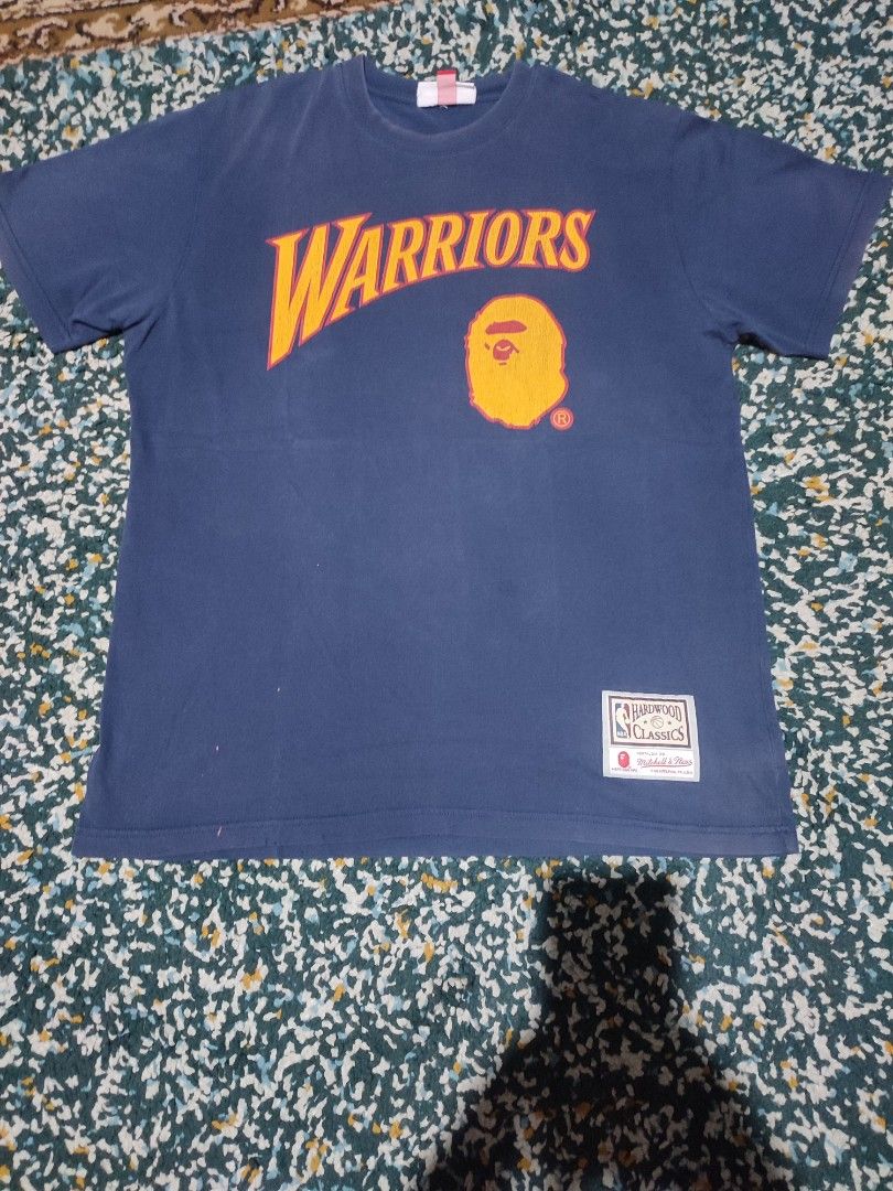 kaos bape mitchell ness