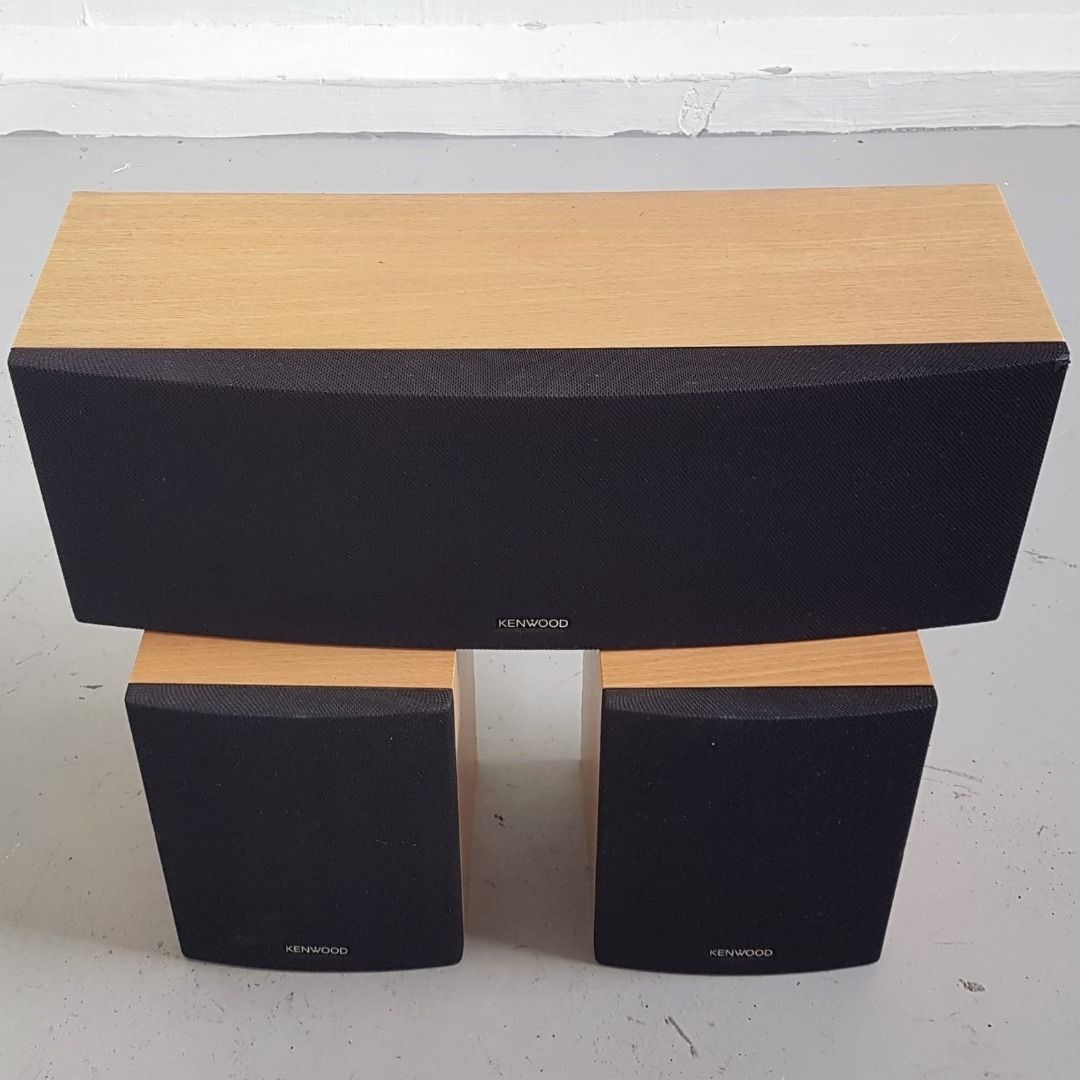 KENWOOD Loudspeakers, Set of 3 Speakers, JAPAN, Model CRS
