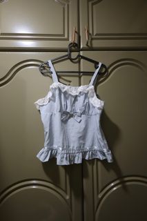 lace ruffle hem camisole tank top for womens