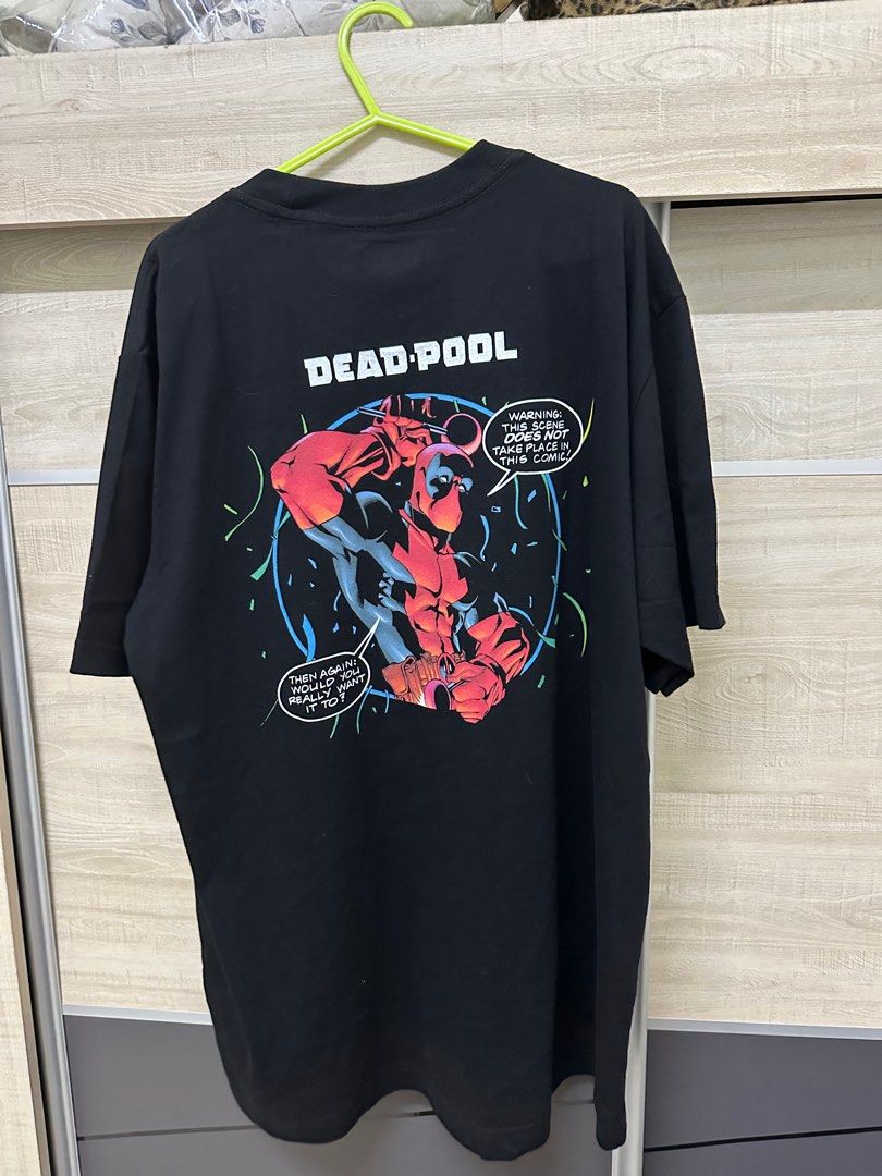 Marvel Deadpool Shirt (Category: Activewear) located in Kuala Lumpur. Submitted by nabil1998 (Listing ID 1310800984, Image 2). Description: Pm for more details. Cod mid valley.