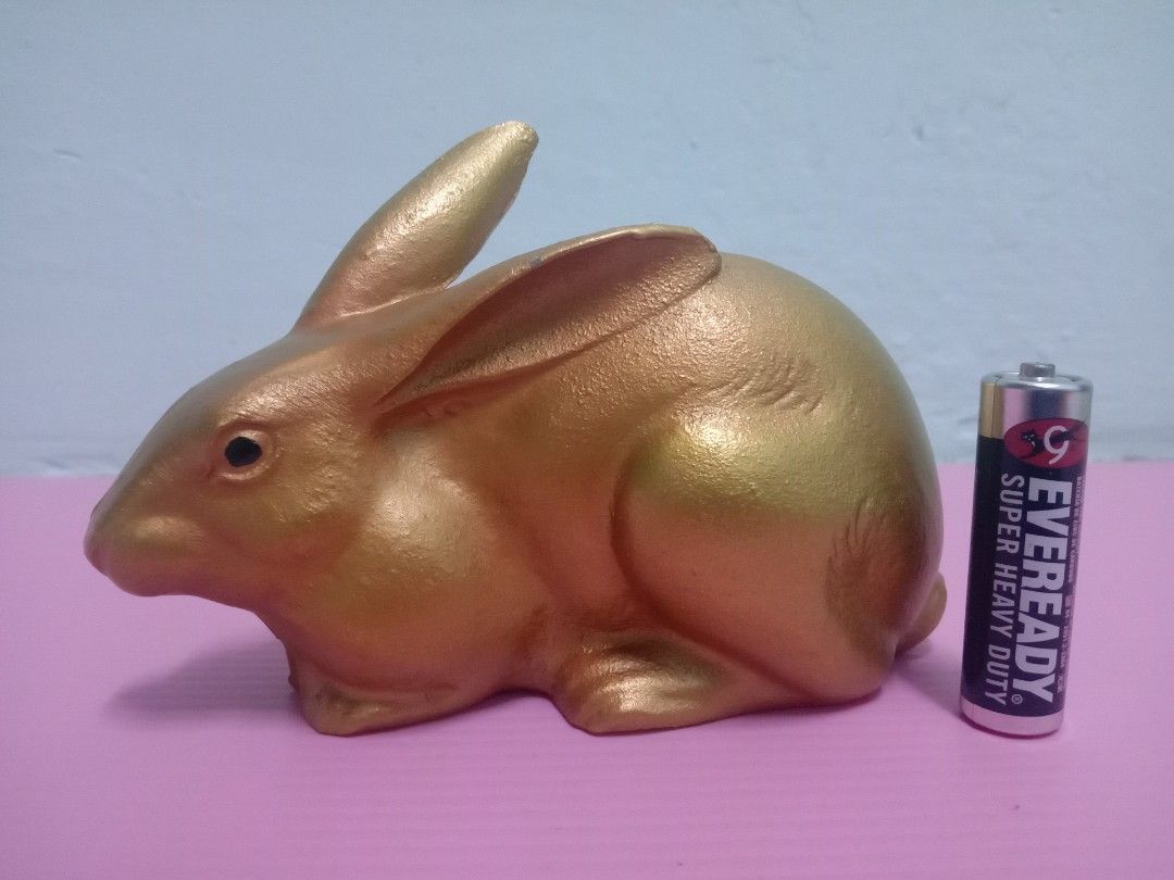 Metal Rabbit Gold Colour, Hobbies & Toys, Collectibles & Memorabilia ...