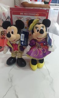 Mickey and Minnie mouse Disneyland hongkong plush toy collection