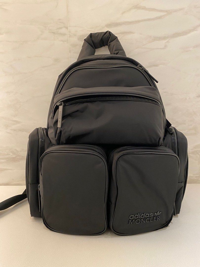 Moncler + Adidas Collab Originals Backpack black, Men's Moncler + Adidas Collab Originals Backpack black, Men's