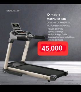 Mt3d matrix motorized treadmill 3.5hp