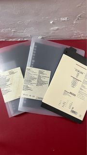 Muji A5 binder with border and pages