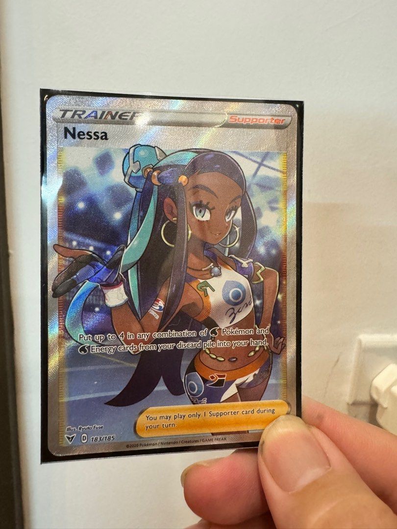 Nessa - 183/185 - Pokemon Vivid Voltage Sword & Shield Full Art Rare Card NM, Hobbies & Toys, Toys & Games on Carousell Nessa - 183/185 - Pokemon Vivid Voltage Sword & Shield Full Art Rare Card NM, Hobbies & Toys, Toys & Games on Carousell