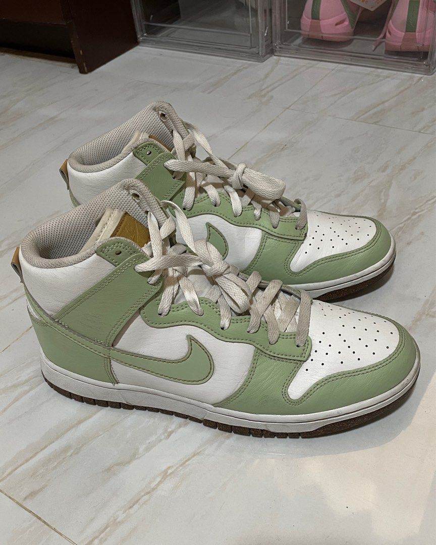 Nike Dunk High “Inspected By Swoosh” (Category: Sneakers) located in Imus. Submitted by off_thecloset (Listing ID 1310675599, Image 1). Description: Original - store bought at Ayala Malls Manila Bay No Box but can provide one upon deliver (If I didn’t find the box) Condtion - never washed, needs a bit cleaning ( laces ), Slight unnoticeable creases (check photos) Size - Mens US 9 / 27cm Overall — 8.7/10 still in good shape LAST PRICE - 2,800 + FR
