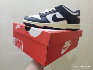 Nike Dunk Low Vintage Navy with free cap