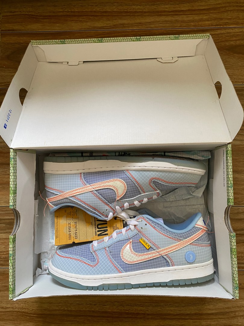 Nike Union LA x Dunk Low 'Passport Pack - Argon', Men's Fashion ...