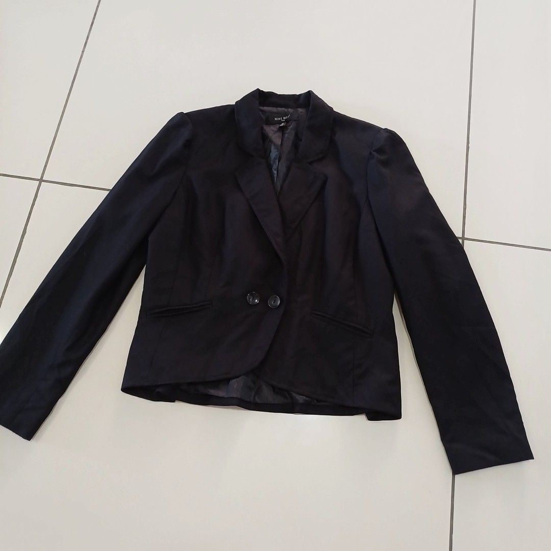 Nine West Black Blazer Women s Fashion Coats Jackets and Outerwear on Carousell