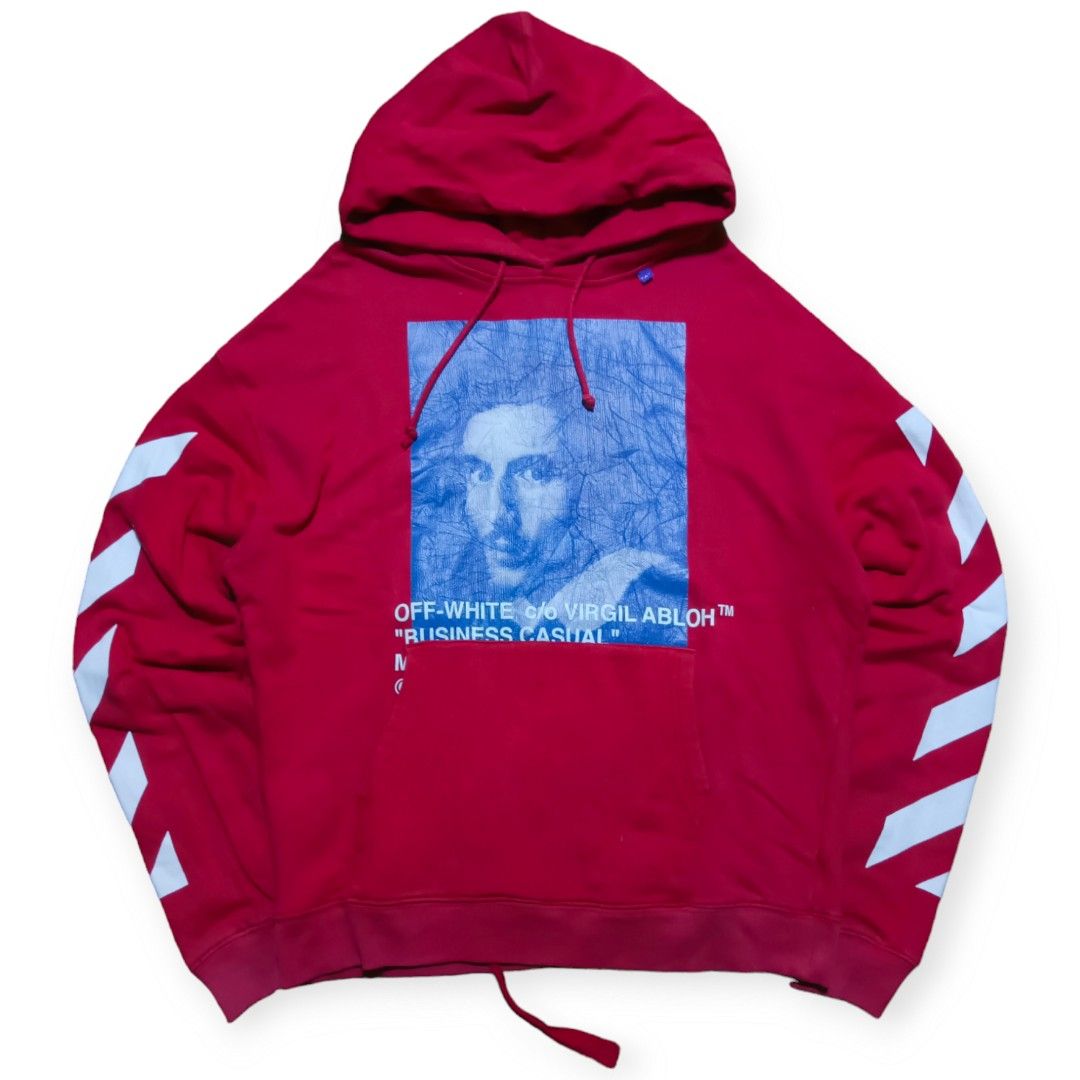 Off white hoodie business casual clearance
