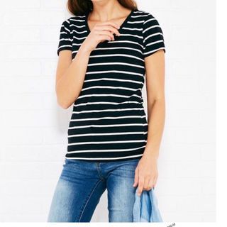 Original ZARA cotton stretchable striped shirt  Medium-large