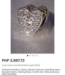 Pandora Disney Sparkling Heart Charm