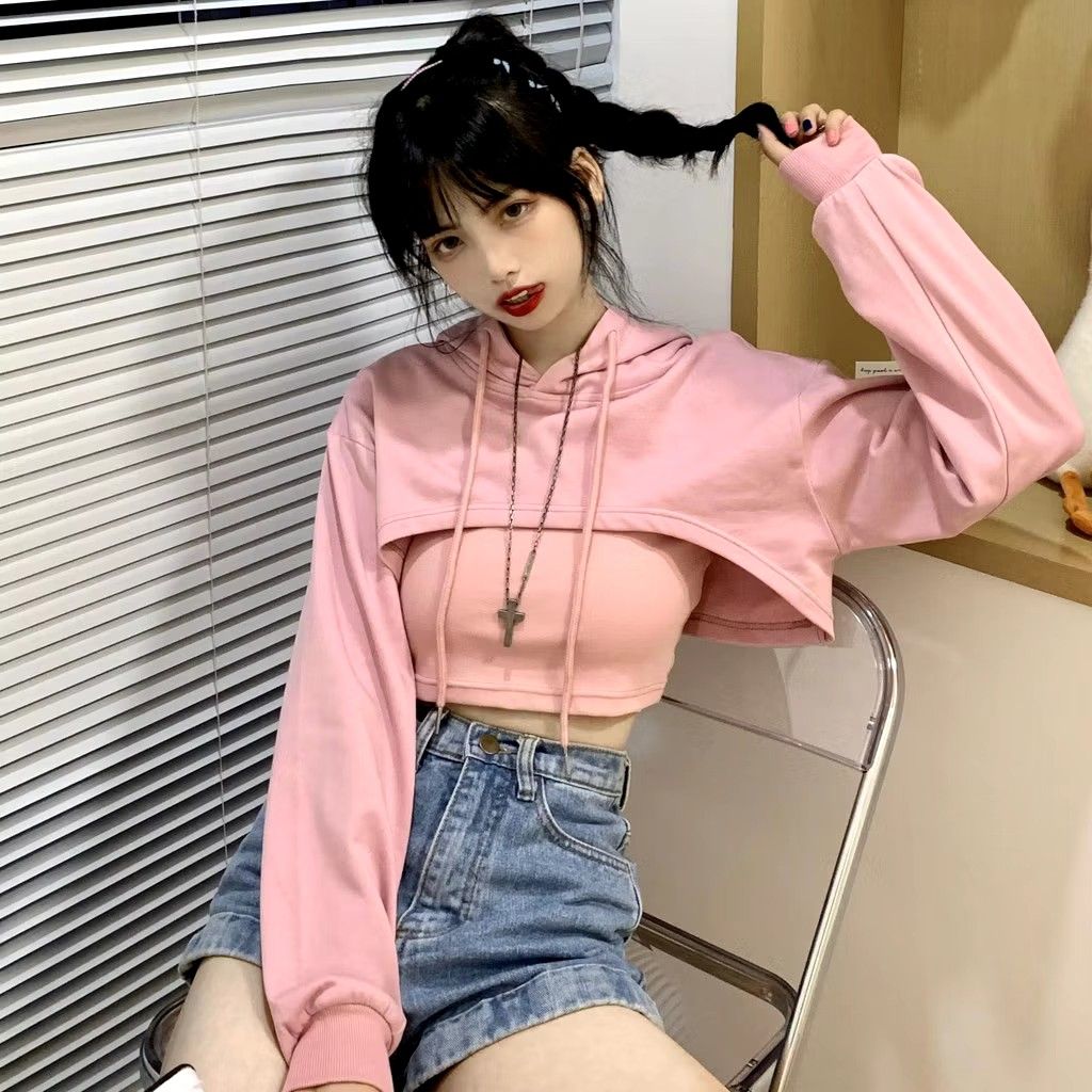 Short cut hoodies hotsell