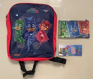 PJ Masks Backpack with Pencil Case and Bagtag