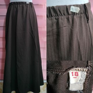 Plus size Brown Maxi Skirt