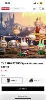 Popmart The Monsters Space Adventures Series