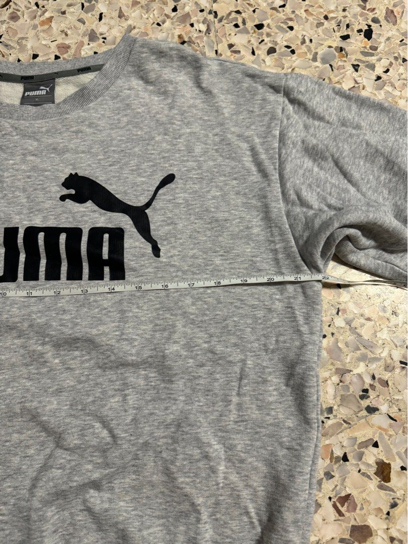 Puma grey Sweater pullover sweatshirt unisex
