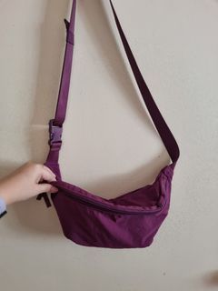 Purple Uniqlo Cross body Bag