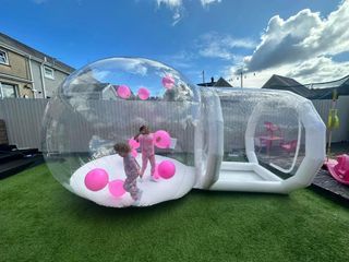 PVC Inflatable Bubble dome House Outdoor Bubble Tent with column For Camping PVC Bubble Tree house